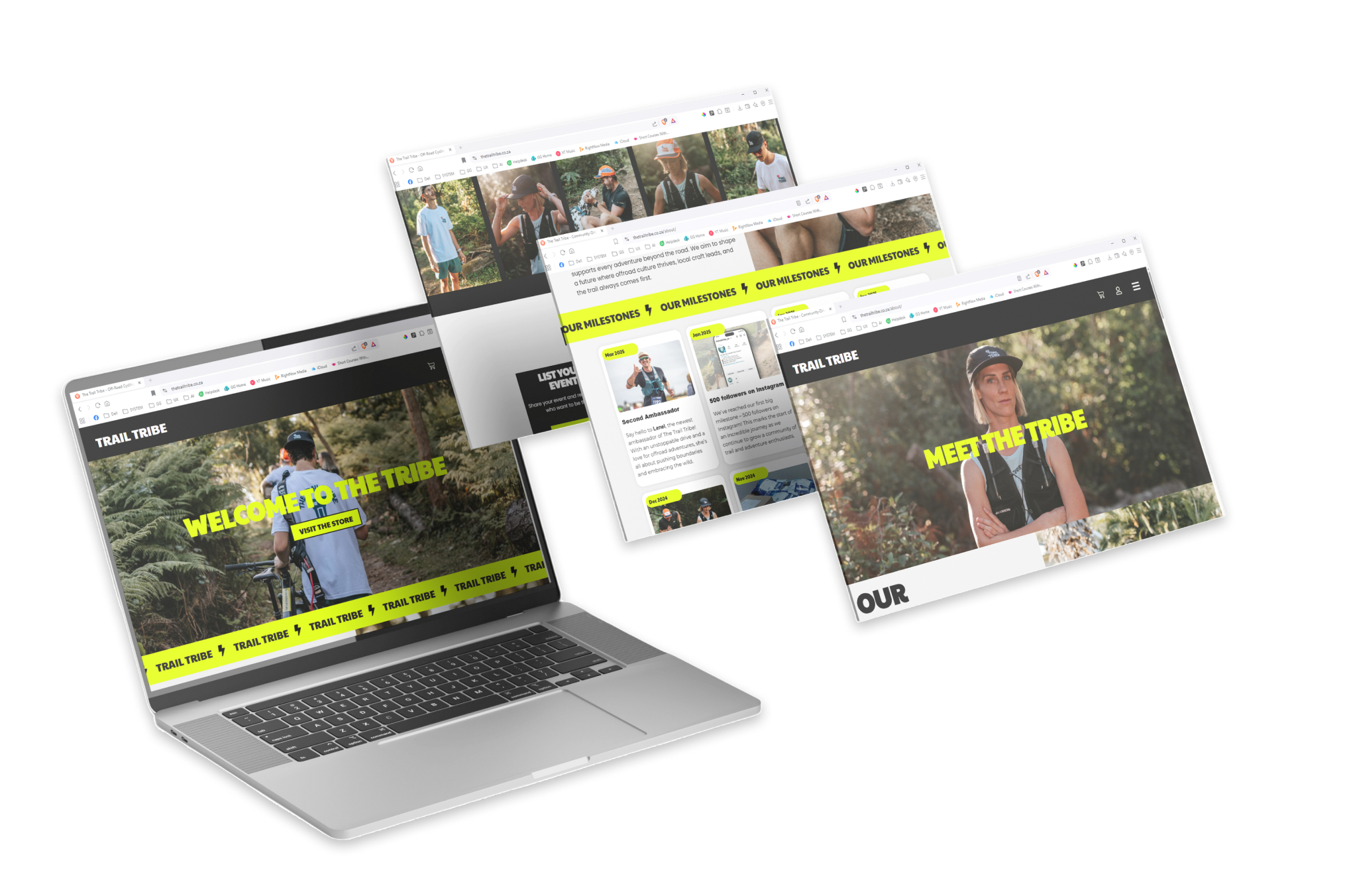 website mockup image